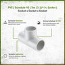 Sch 40 PVC Tee 1-1/4 in. Socket