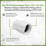 Sch 40 PVC Swivel Adapter 3/4 in. FIPT X FHT with Washer