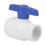 Spears Utility Ball Valve Fipt 150 PSI 1 in. White PVC w/ Blue Handle & Epdm O - Rings