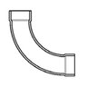 4 PVC Dwv Long Sweep 1/4 Bend Hub X Hub Sprs