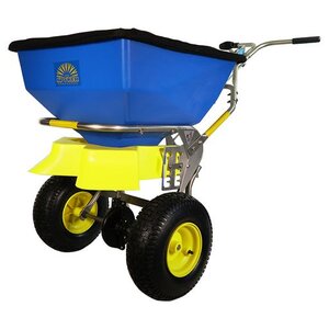 Spyker ERGO-PRO Commercial Push Broadcast Spreader 100 lb. Capacity w/ Cover and Variable Deflector