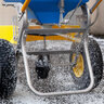 Spyker ERGO-PRO Ice Melt Winter Push Broadcast Spreader 100 lb. Capacity w/ Cover and Variable Deflector