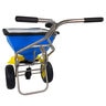 Spyker ERGO-PRO Ice Melt Winter Push Broadcast Spreader 100 lb. Capacity w/ Cover and Variable Deflector