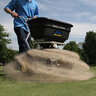 Spyker PRO Mulch & More Commercial Push Broadcast Spreader 120 lb. Capacity w/ Screen