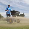 Spyker PRO Mulch & More Commercial Push Broadcast Spreader 120 lb. Capacity w/ Screen