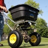 Spyker PRO Mulch & More Commercial Push Broadcast Spreader 120 lb. Capacity w/ Screen