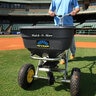 Spyker PRO Mulch & More Commercial Push Broadcast Spreader 120 lb. Capacity w/ Screen