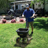 Spyker Light Duty Commercial Push Broadcast Spreader 50 lb. Capacity w/ Cover & Screen