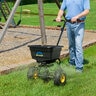 Spyker Light Duty Commercial Push Broadcast Spreader 50 lb. Capacity w/ Cover & Screen
