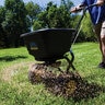 Spyker Light Duty Commercial Push Broadcast Spreader 50 lb. Capacity w/ Cover & Screen