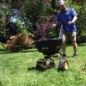 Spyker Light Duty Commercial Push Broadcast Spreader 50 lb. Capacity w/ Cover & Screen