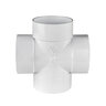 Cross Sch 40 PVC DWV 6 in. Hub x Hub x Hub x Hub