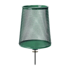 Standard Golf Trash Can Green w/ Spike 30 gal.