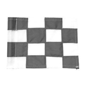 Standard Golf Nylon Solarmax Flag Black & White Checkered (Set of 9)