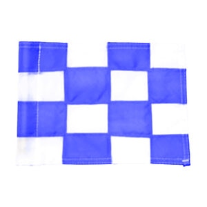 Standard Golf Nylon Flag Blue & White Checkered