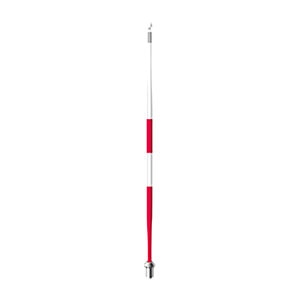 Standard Golf Flagstick Tournament Britsh Stripe White & Red 7-1/2 ft.