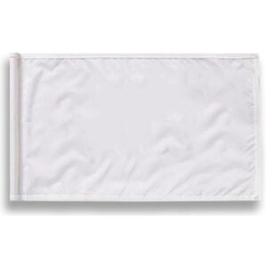 Golf Flag, Nylon, White Color, 200D, Tube Lock (Set of 9)
