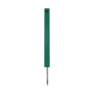 12 in. (30 cm) Green Line Premium Square Rope Stake-Black (Case of 12)
