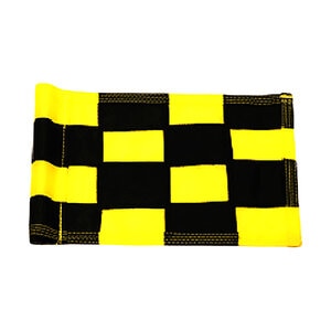 Nylon Flag-Small Tube-Black/Yellow Checkered Single - STANDARD GOLF