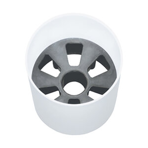 Standard Golf White Aluminum Cups w/ Cup Setter (Set of 18)