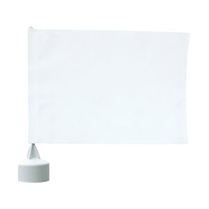 Standard Golf White Flag w/Top for Range Marking Pole