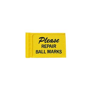 Standard Golf Placement Flag Yellow & Black (Set Of 9)