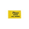 Standard Golf Placement Flag Yellow & Black (Set Of 9)