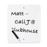 12 in. x 12 in. Aluminum Sign - Chemically Treated Area With Dry Erase Marker STANDARD GOLF