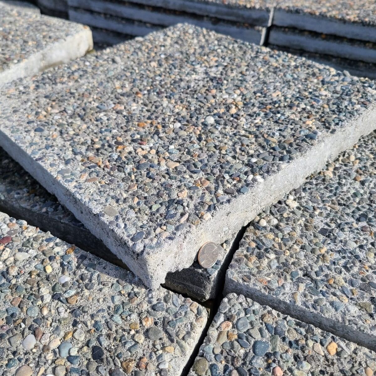 Stepstone Del Rio Exposed Aggregate Paver French Gray 18 in. x 18 in ...