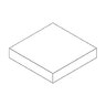 Stepstone Square Modular Veranostone Pool Coping Corner Light Sandblast Porcelain 16 in. x 16 in. x 2-1/2 in.