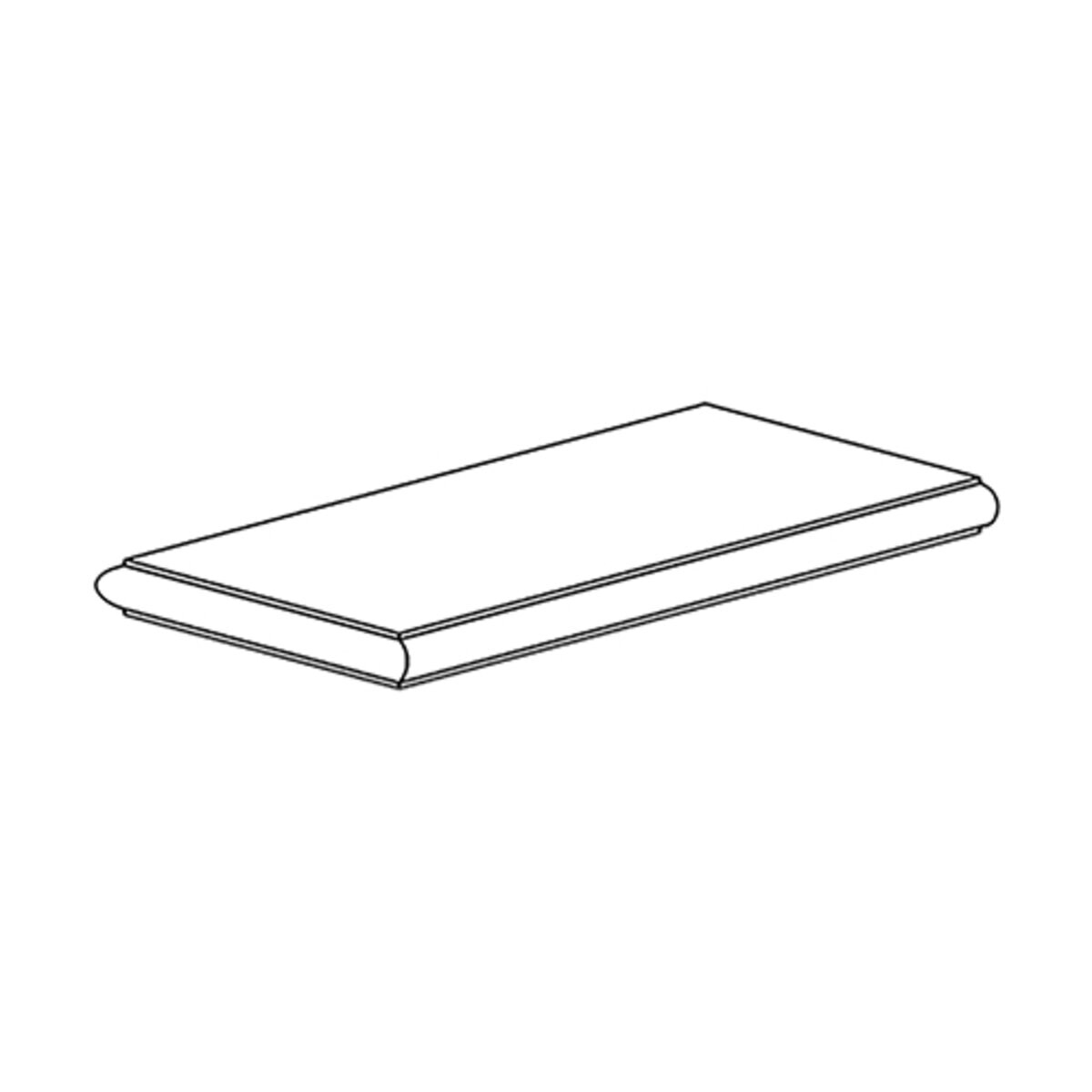 Stepstone Veranostone Wall Cap End Almond 8 in. x 24 in. x 2-1/2 in ...