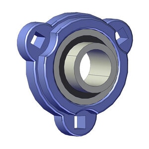 1 in. 3-Bolt Flange Bearing
