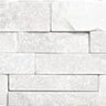 Cladding Snow White Quartzite Raked Finish 1 in. x 6 in. x 24 in.