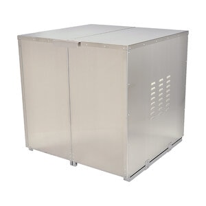 StrongBox High Profile VIT Pump Enclosure Gray Alloy Aluminum 40 in. x 39 in. x 38 in.