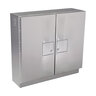 StrongBox Controller Enclosure Front Entry 2 Doors Stainless Steel 36 in. W x 36 in. H x 12 in. D