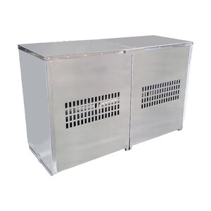 StrongBox Backflow Enclosure Hinged 2-pc High Profile Aluminum 75 in. L x 24 in. W x 39 in. W