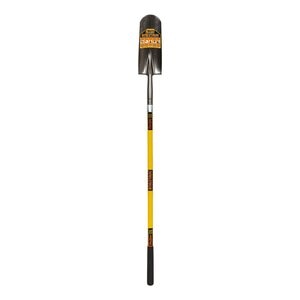 Drain Spade Shovel, 14 Gauge Spring Steel, 14 in. Rear Rolled Step, Powercore? & Permagrip, 48 in. Premium Fiberglass, Progrip