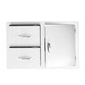 Summerset Stainless Steel 2-Drawer & Access Door Combo 33 in.