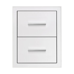 Summerset 17 in. Double Drawer with Handle and Masonry Frame Return