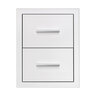 Summerset 17 in. Double Drawer with Handle and Masonry Frame Return