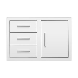 Summerset 3 Drawer and Access Door Combo 33 in. with Hidden Hinge