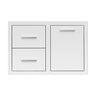 Summerset 33 in. 2-Drawer and Trash or LP Tank Pullout Drawer Combo