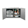 Summerset 2 Drawer Dry Storage Pantry and Enclosed Cabinet Combo 36 in.