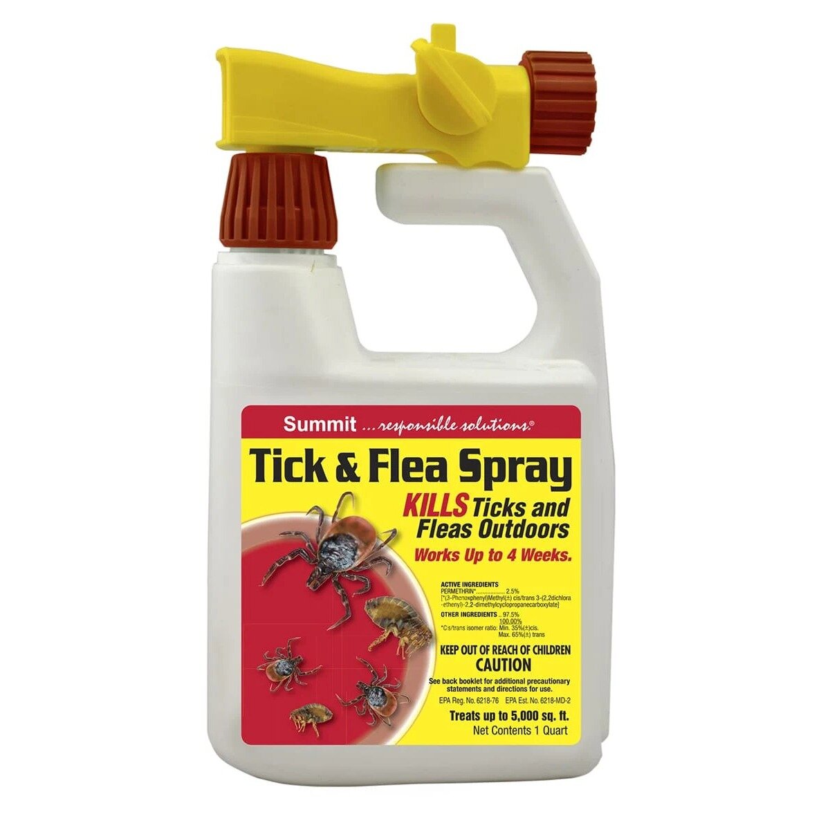 Summit Tick & Flea Pesticide Concentrate 1 qt. Hose End Spray Bottle ...