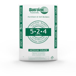 Sustane Medium Organic/Organic-Base Fertilizer 5-2-4 2%Fe 50 lb.