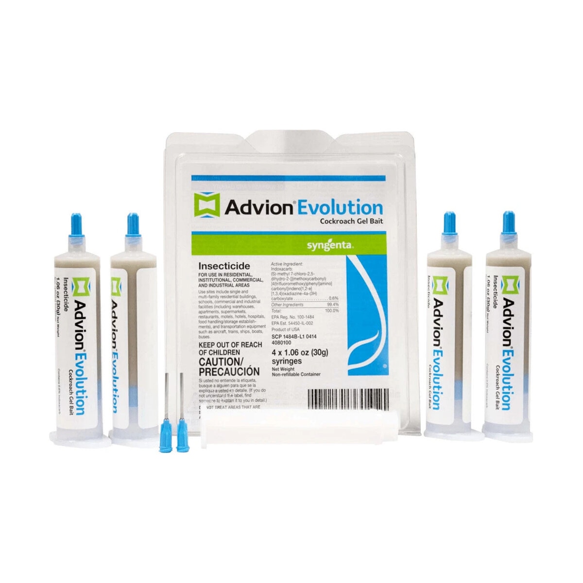 Advion Evolution Cockroach Get Bait 4 x 1.06 oz (30 g) Syringes (Agency ...