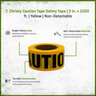 T. Christy Caution Tape 4 Mil Yellow 3 in. X 1000 ft.
