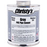 Christy's Gray PVC Cement Low VOC Heavy Body 1/2 pt.