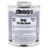Cement, Christy's, Gray PVC, Heavy Body, Low Voc, Gallon (128oz), (6/1)