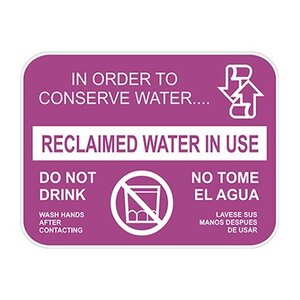 Metal Reclaim Sign 9-3/4 in. x 13-1/4 in.